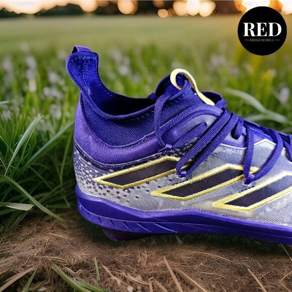 Adidas Afterburner 9 Washington Huskies Purple Gold Baseball Cleats Men's Sz 13 - Picture 13 of 15